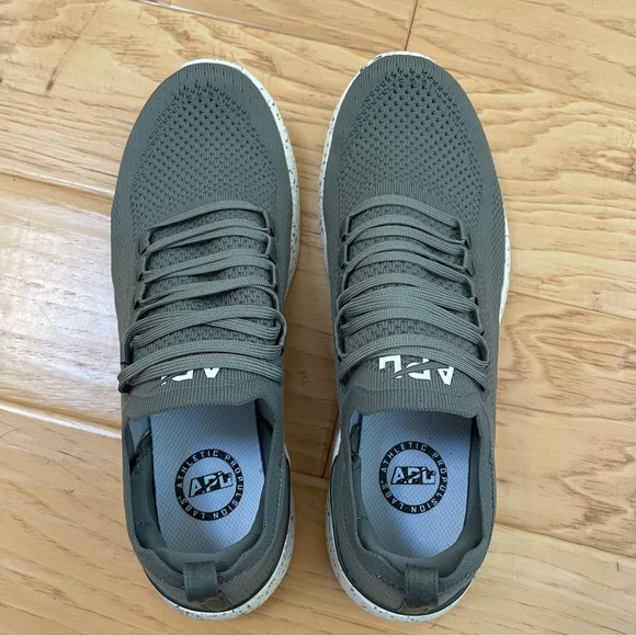 APL Techloom Breeze Running Sneakers Fatigue Pristine Speckle Green Men’s Size 9 - Picture 6 of 9